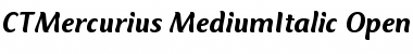 CT Mercurius Medium Italic Font
