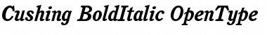 ITC Cushing Bold Italic
