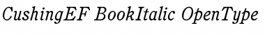CushingEF-BookItalic Regular Font
