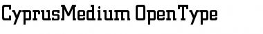 CyprusMedium Regular Font