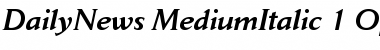 Jaeger Daily News Medium Italic Font