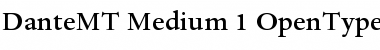 Dante MT Font