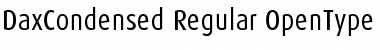 DaxCondensed Regular