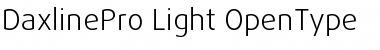 DaxlinePro Light Font