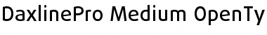 DaxlinePro Medium Font