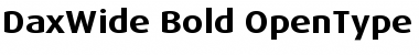 DaxWide Bold Font
