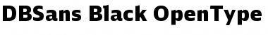 DB Sans Black Font