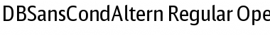 DB Sans Cond Altern Regular Font