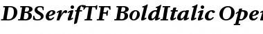 DB Serif TF Bold Italic