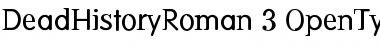 DeadHistory Roman Font