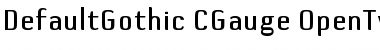DefaultGothic-CGauge Regular Font