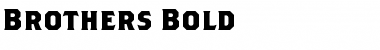 Brothers Bold Font