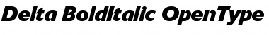 Delta Jaeger Bold Italic Font