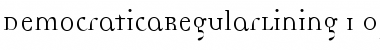 DemocraticaRegularLining Regular Font