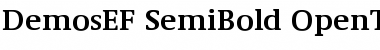 DemosEF SemiBold Font
