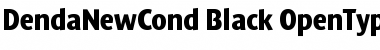DendaNewCond Black Font