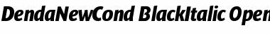 DendaNewCond BlackItalic