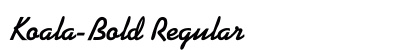 Koala-Bold Regular font free download
