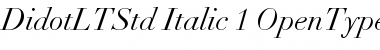 Didot LT Std Italic Font