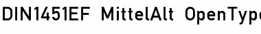 DIN1451EF MittelAlt Font
