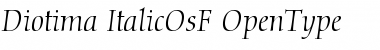 Diotima Italic OsF Font