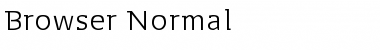 Browser Normal Font