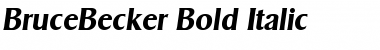 BruceBecker Bold Italic
