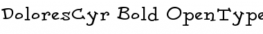 DoloresCyr-Bold Regular Font
