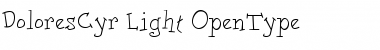 DoloresCyr-Light Regular Font
