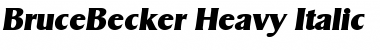 BruceBecker-Heavy Italic