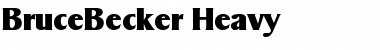 BruceBecker-Heavy Font