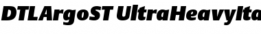 DTLArgoST UltraHeavyItalic