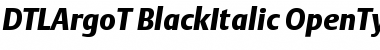 DTLArgoT BlackItalic