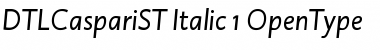 DTL Caspari ST Italic Font