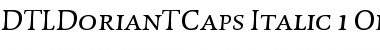 DTL Dorian T Caps Italic Font