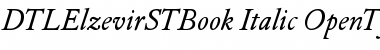 DTLElzevirSTBook Italic Font