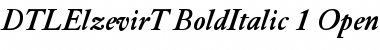 DTL Elzevir T Bold Italic Font