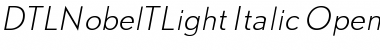DTLNobelT Light-Italic