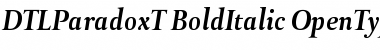 DTLParadoxT BoldItalic Font