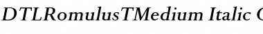 DTLRomulusTMedium Regular Font