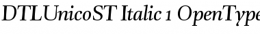 DTLUnicoST Italic