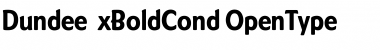 DundeeExBoldCond Regular Font