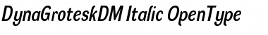 DynaGrotesk DM Italic Font