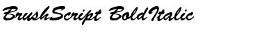 BrushScript BoldItalic