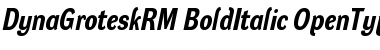 DynaGrotesk RM Bold Italic