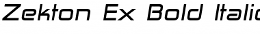 Zekton Ex Bold Italic