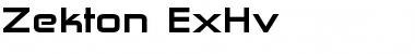 Zekton ExHv Font