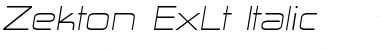 Zekton ExLt Italic