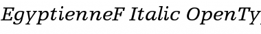 Egyptienne F 56 Italic