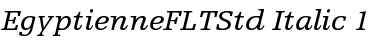 Egyptienne F LT Std 56 Italic Font